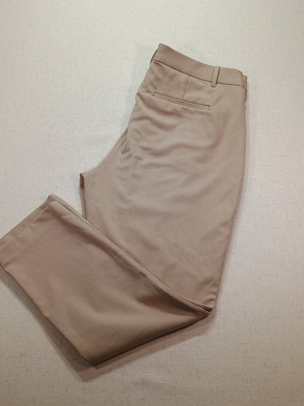 Gap Signature Skinny Ankle Pants Beige Stretch Workwear Neutral Size 16